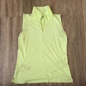 Sleeveless light green  Women's Golf Polo Top
